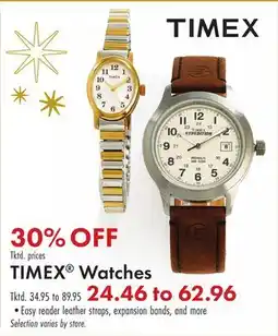 Boscov's TIMEX Watches offer