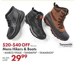 Boscov's Mens Hikers & Boots offer