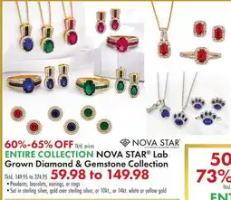 Boscov's ENTIRE COLLECTION NOVA STAR Lab Grown Diamond & Gemstone Collection offer