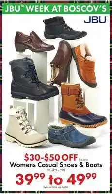 Boscov's Womens Casual Shoes & Boots offer