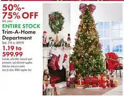 Boscov's Trim-A-Home Department offer
