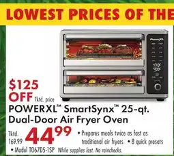Boscov's POWERXL SmartSynx 25-qt. Dual-Door Air Fryer Oven offer