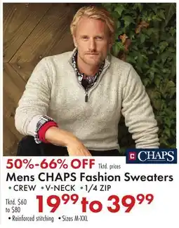 Boscov's Mens CHAPS Fashion Sweaters offer