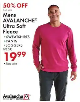 Boscov's Mens AVALANCHE Ultra Soft Fleece offer