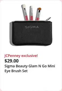 JC Penney Sigma Beauty Glam N Go Mini Eye Brush Set offer