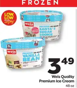 Weis Markets Weis Quality Premium Ice Cream offer