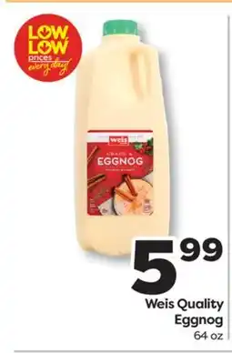 Weis Markets Weis Quality Eggnog offer