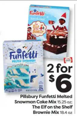 Weis Markets Pillsbury Funfetti Melted Snowman Cake Mix 15.25 oz The Elf on the Shelf Brownie Mix 18.4 oz offer