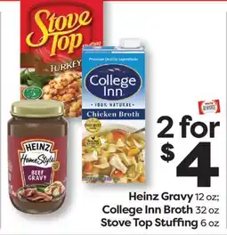 Weis Markets Heinz Gravy 12 oz College Inn Broth 32 oz Stove Top Stuffing 6 oz offer