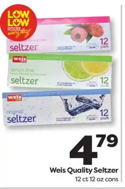 Weis Markets Weis Quality Seltzer offer