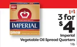 Weis Markets Imperial Vegetable Oil Spread Quarters offer
