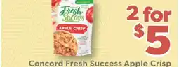 Weis Markets Concord Fresh Success Apple Crisp offer