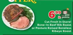 Weis Markets Cut Fresh In Store! Bone-In Beef Rib Roast offer