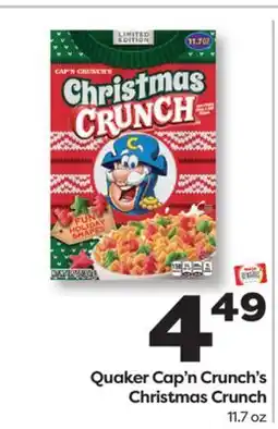 Weis Markets Quaker Cap'n Crunch's Christmas Crunch offer
