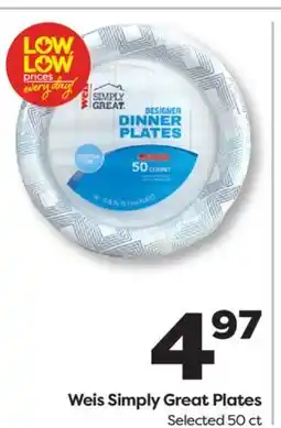 Weis Markets Weis Simply Great Plates offer