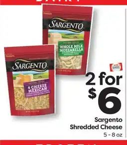 Weis Markets Sargento Shredded Cheese offer