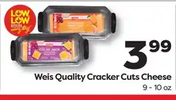 Weis Markets Weis Quality Cracker Cuts Cheese offer