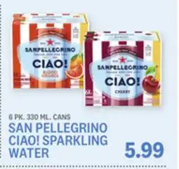 Kings Food Markets SAN PELLEGRINO CIAO! SPARKLING WATER offer