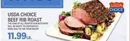 Kings Food Markets USDA CHOICE BEEF RIB ROAST offer