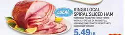 Kings Food Markets KINGS LOCAL SPIRAL SLICED HAM offer