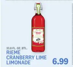 Kings Food Markets RIEME CRANBERRY LIME LIMONADE offer