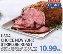 Kings Food Markets USDA CHOICE NEW YORK STRIPLOIN ROAST offer