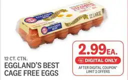 Kings Food Markets EGGLAND'S BEST CAGE FREE EGGS offer