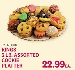 Kings Food Markets KINGS 2 LB. ASSORTED COOKIE PLATTER offer