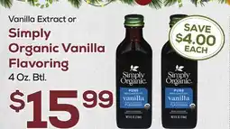 DeCicco & Sons Simply Organic Vanilla Flavoring offer