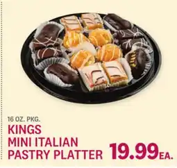 Kings Food Markets KINGS MINI ITALIAN PASTRY PLATTER offer