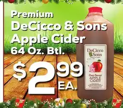 DeCicco & Sons Premium DeCicco & Sons Apple Cider offer