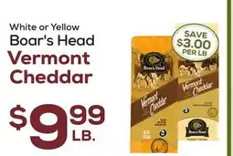 DeCicco & Sons Boar's Head Vermont Cheddar offer