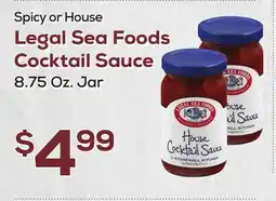 DeCicco & Sons Legal Sea Foods Cocktail Sauce offer