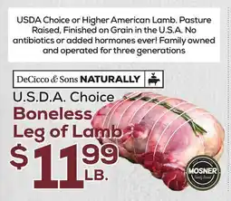 DeCicco & Sons DeCicco & Sons Boneless Leg of Lamb offer