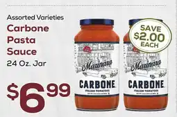 DeCicco & Sons Carbone Pasta Sauce offer