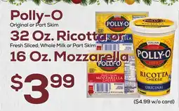 DeCicco & Sons Polly-O Original or Part Skim offer