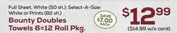 DeCicco & Sons Bounty Doubles Towels 6=12 Roll Pkg offer