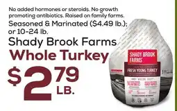 DeCicco & Sons Shady Brook Farms Whole Turkey offer