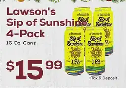 DeCicco & Sons Lawson's Sip of Sunshine 4-Pack offer
