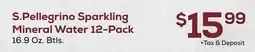 DeCicco & Sons S. Pellegrino Sparkling Mineral Water 12-Pack offer