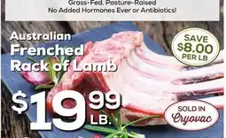 DeCicco & Sons Australian Frenched Rack of Lamb offer