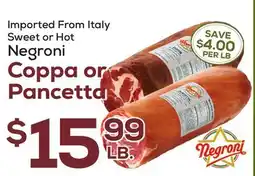 DeCicco & Sons Negroni Coppa or Pancetta offer
