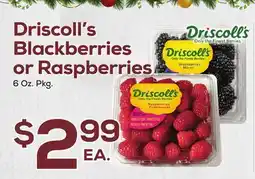 DeCicco & Sons Driscoll's Blackberries or Raspberries offer