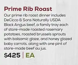 DeCicco & Sons Prime Rib Roast offer