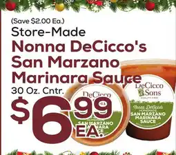 DeCicco & Sons Nonna DeCicco's San Marzano Marinara Sauce offer