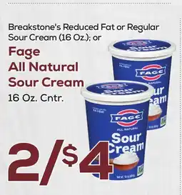 DeCicco & Sons Fage All Natural Sour Cream offer