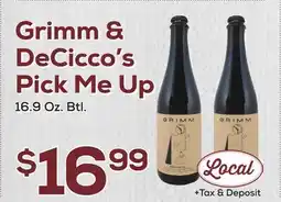 DeCicco & Sons Grimm & DeCicco's Pick Me Up offer