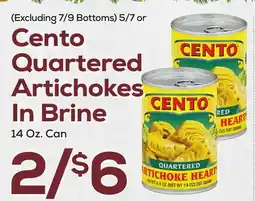 DeCicco & Sons Cento Quartered Artichokes In Brine offer