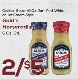 DeCicco & Sons Gold's Horseradish 6 Oz. Btl offer