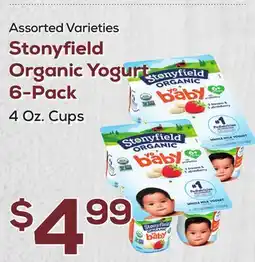 DeCicco & Sons Stonyfield Organic Yogurt 6-Pack offer